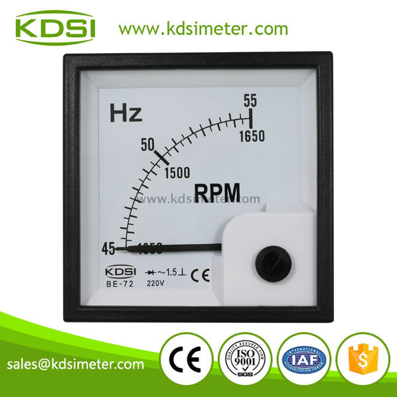 BE-72 45-55Hz RPM 220V frequency meter
