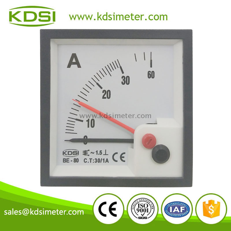 Factory direct sales BE-80 AC30/1A double pointer ac ampere meter