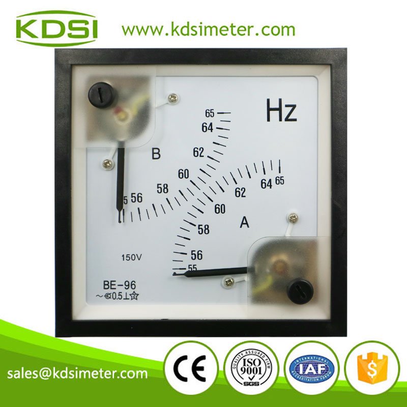 BE-96 55-65Hz 150V double frequency meter BE-96 55-65Hz 150V double frequency meter