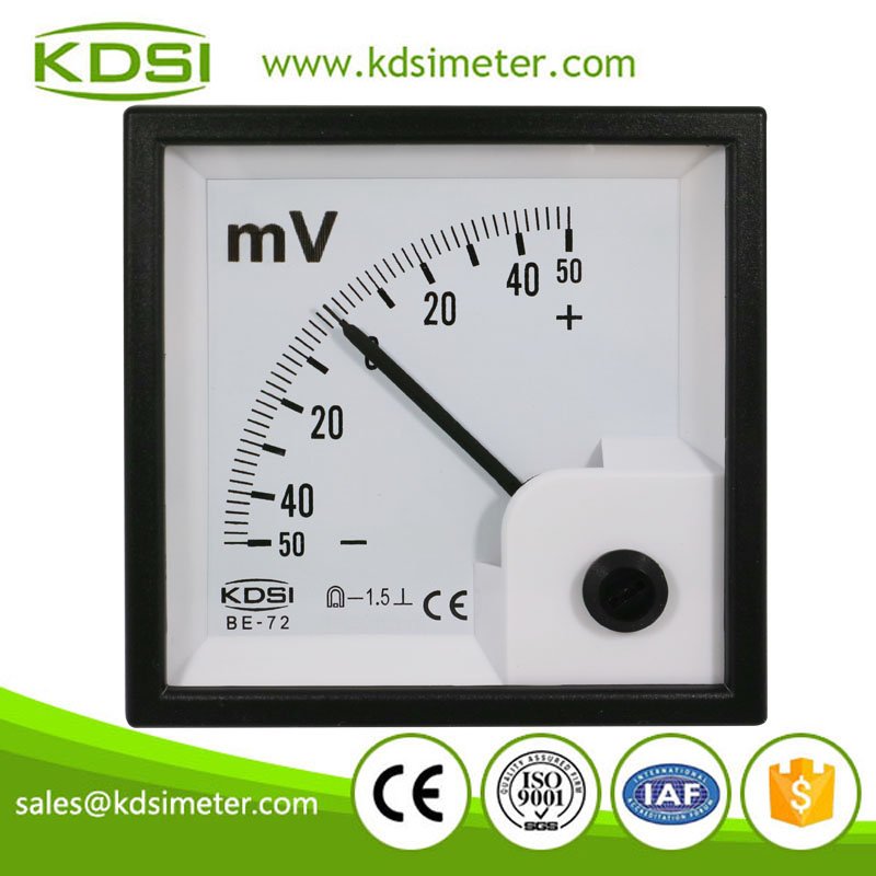 BE-72 DC -50mV millivoltmeter zero in center BE-72 DC -50mV millivoltmeter zero in center