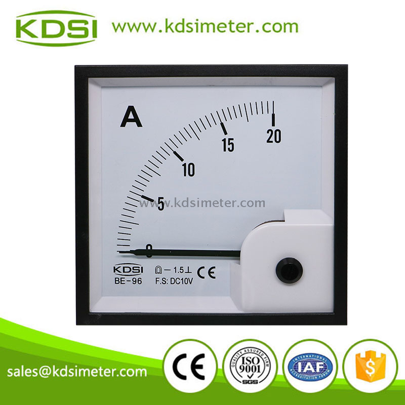 BE-96 DC10V 20A analog ammeter