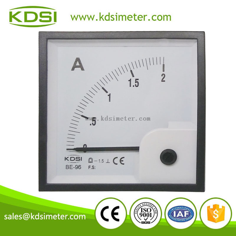 Industrial universal BE-96 DC Ammeter DC2A analog dc ampere meter