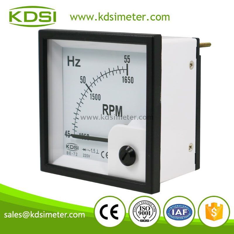 BE-72 45-55Hz RPM 220V frequency meter-1
