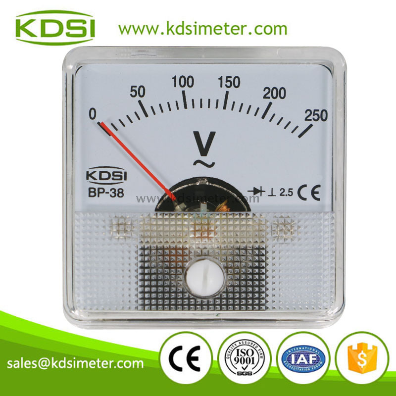 BP-38 AC250V with rectifier analog panel voltmeter