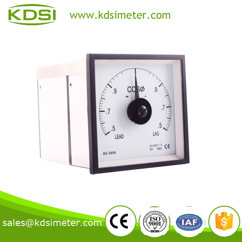 BE-96W Power factor meter COS 5A 100V 0.5lead-1.0-0.5lag