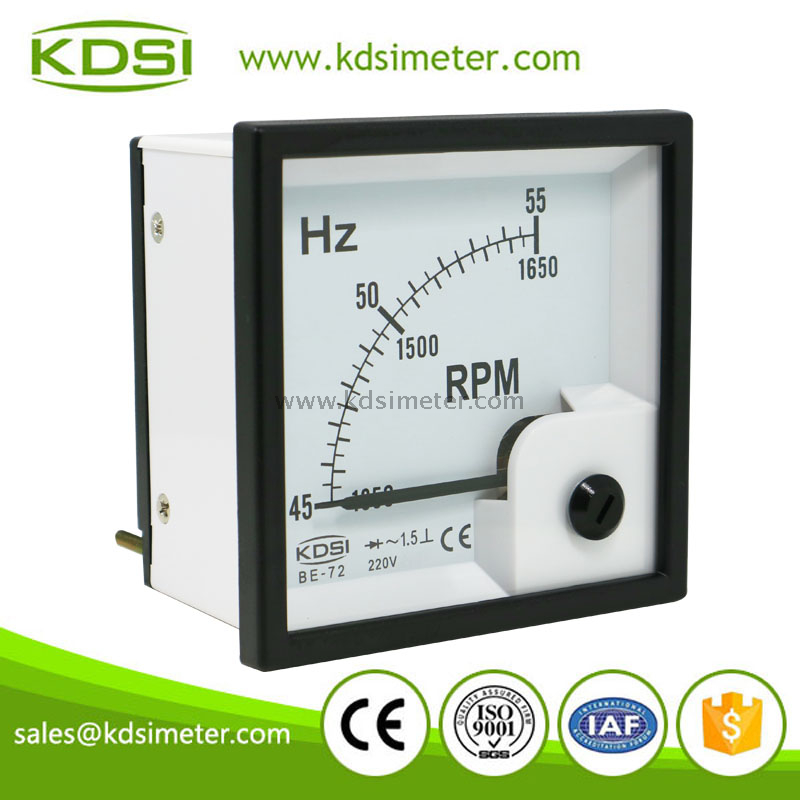 BE-72 45-55Hz RPM 220V frequency meter-2