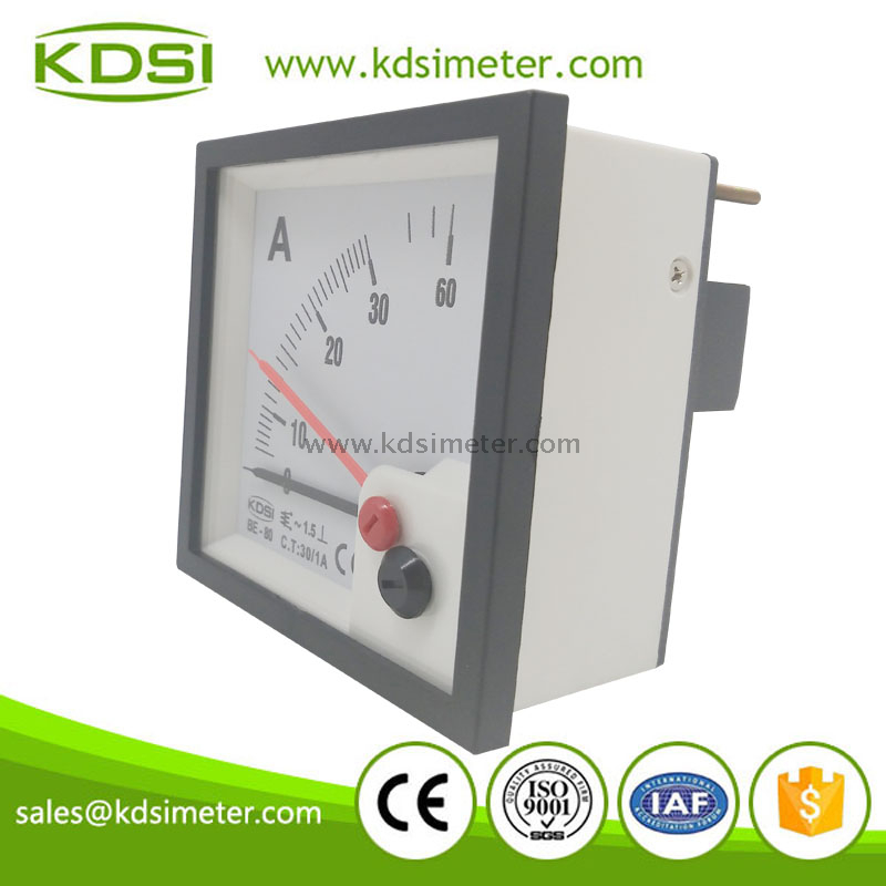 Factory direct sales BE-80 AC30/1A double pointer ac ampere meter