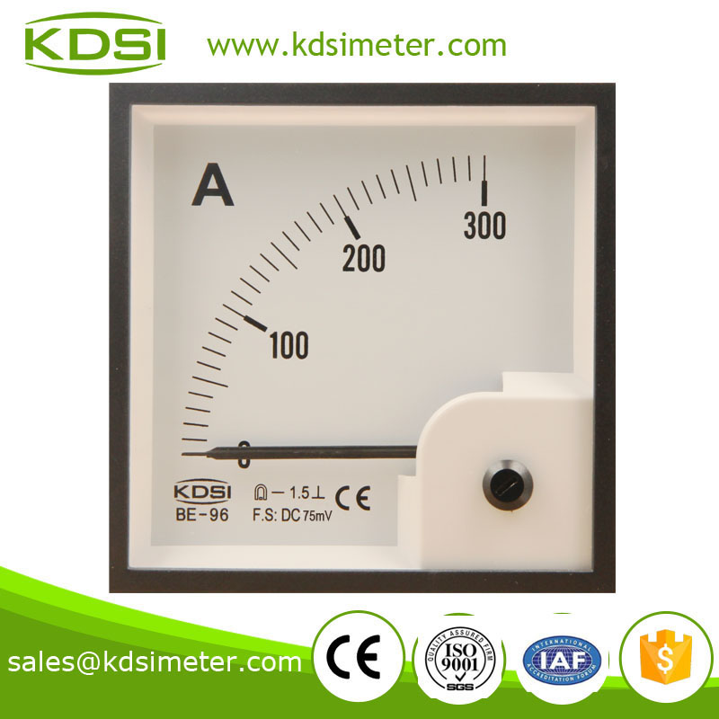 BE-96 DC75mV 300A analog panel ammeter