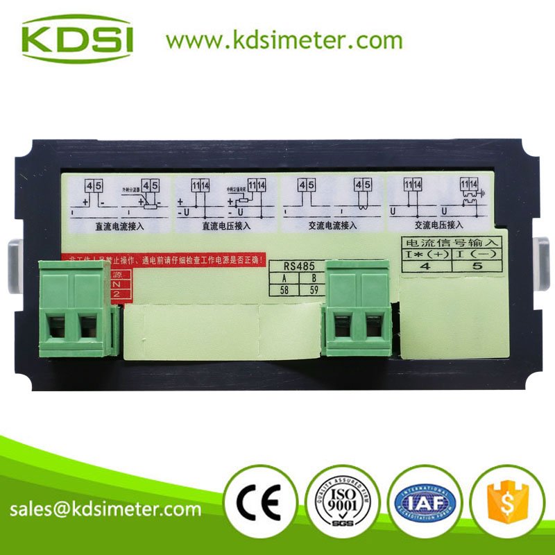 BE-96x48DV DV voltmeter back view