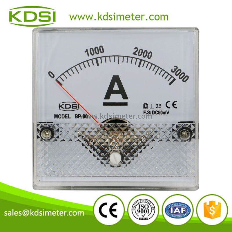 BP-80 DC50mV 3000A panel ampere meter for machinery equipment