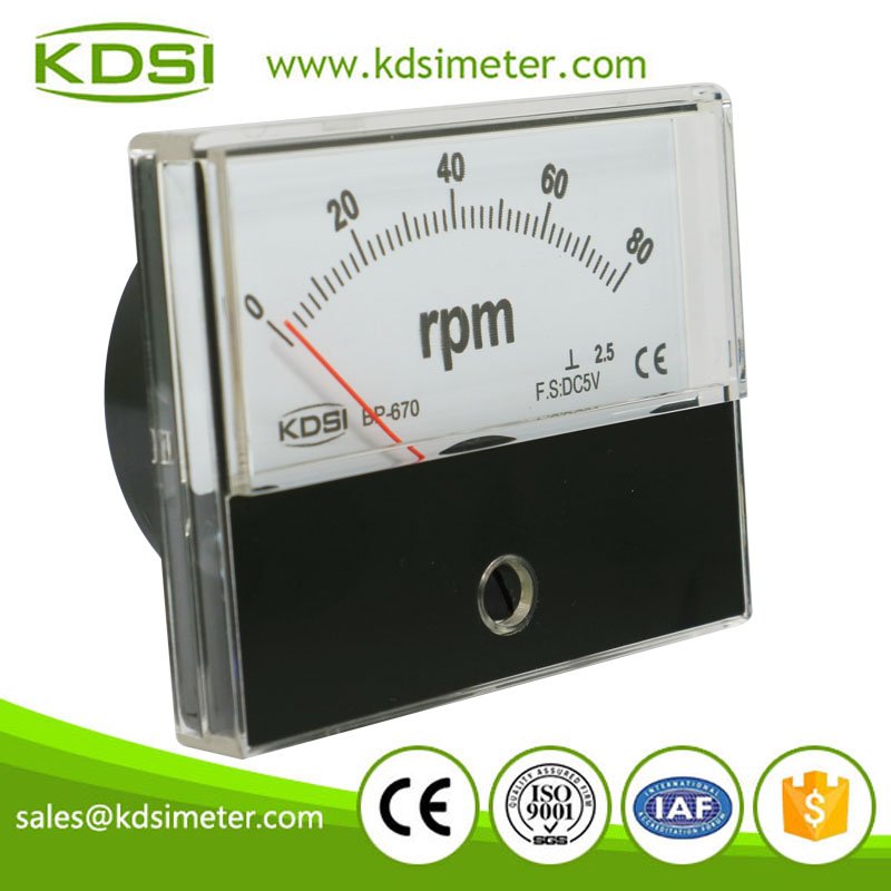 BP-670 DC5V 80rpm panel rpm meter-1