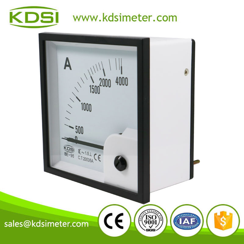 KDSI Analog Panel AC Ammeter BE-96 AC2000/5A Current Meter Price