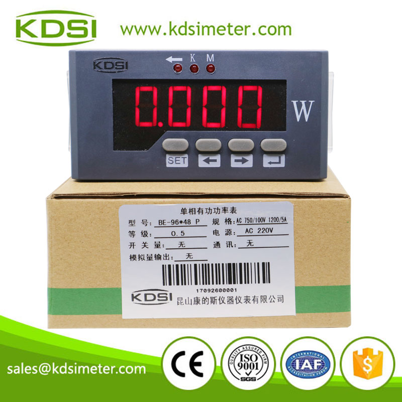 BE-96x48P AC750-100V 1200-5A digital power meter BE-96x48P AC750-100V 1200-5A digital power meter