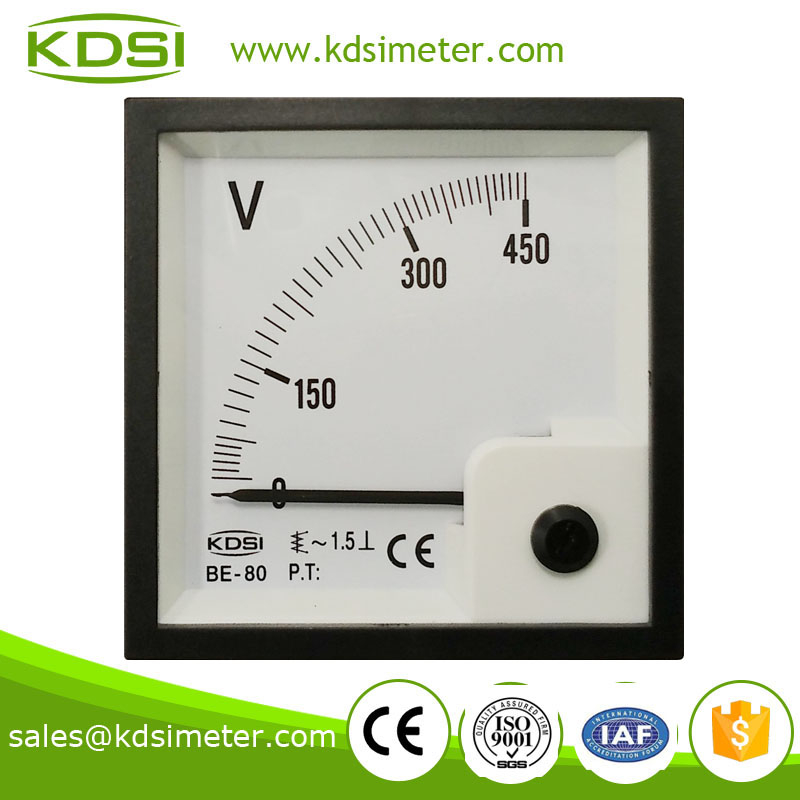 Portable precise BE-80 AC450V analog voltmeter