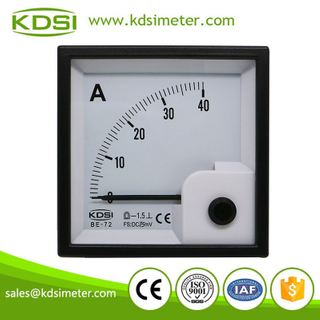 KDSI electronic apparatus BE-72 72x72 DC75mV 40A analog amp current panel meter
