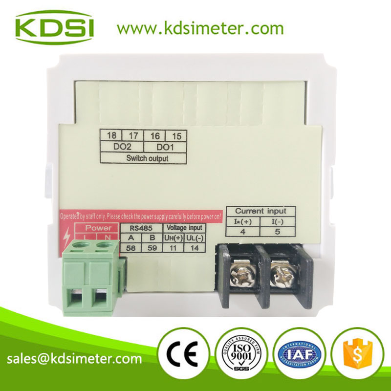Square type BE-72DA DC+-60mV+-400A AC/DC80V-270V digital dc panel ammeter