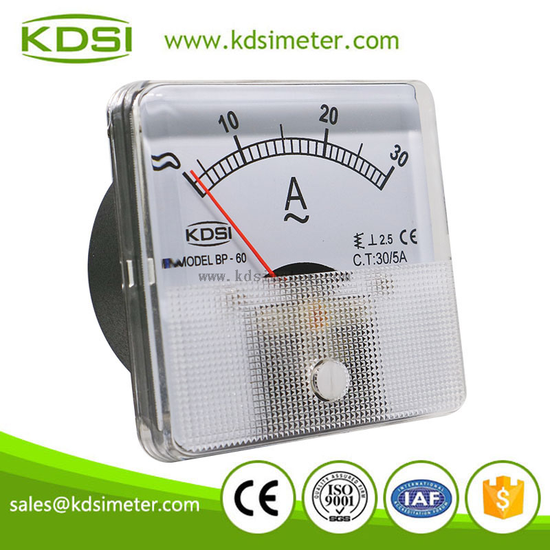 20 years Professional Manufacturer BP-60 AC30/5A panel analog ac ammeter