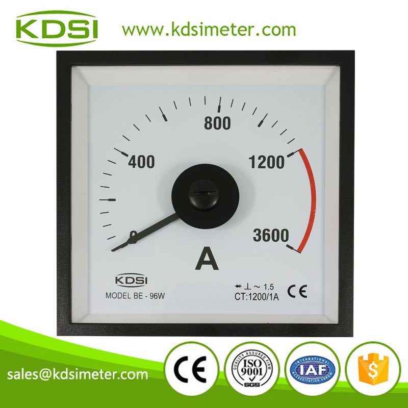 BE-96W AC1200-1A 3times overload ammeter BE-96W AC1200-1A 3times overload ammeter