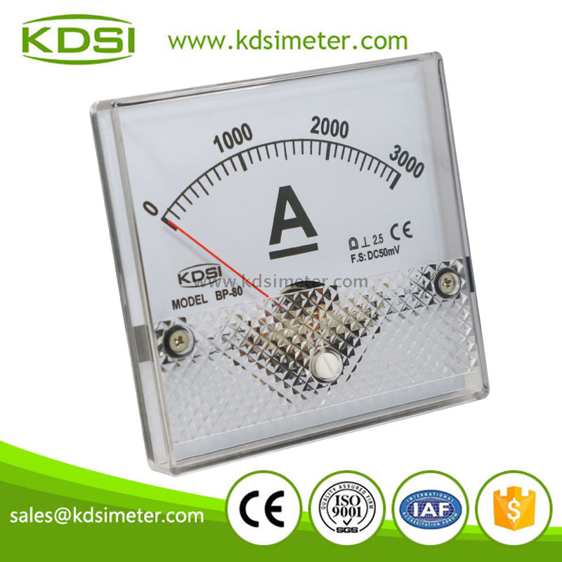 BP-80 DC50mV 3000A panel ampere meter for machinery equipment-2
