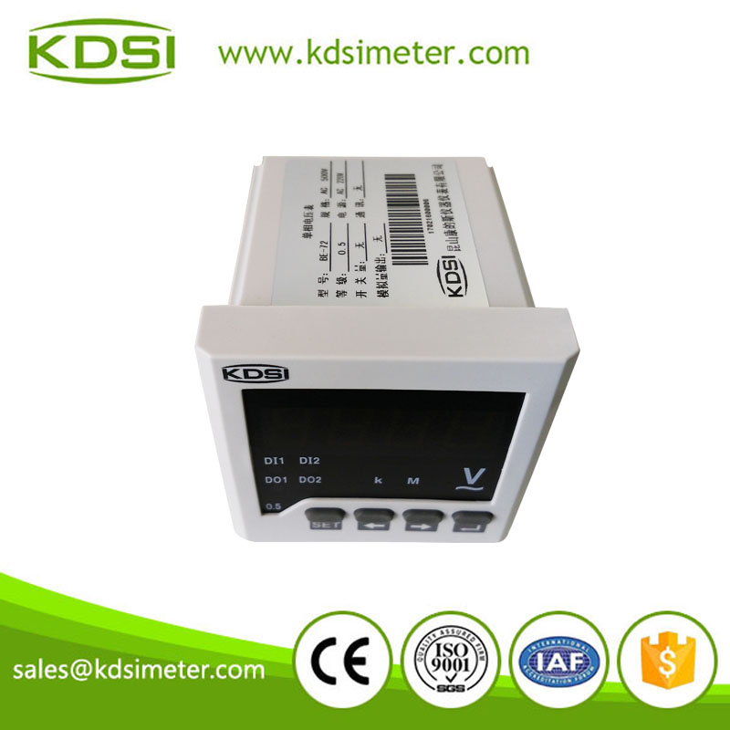 China Supplier 72x72mm BE-72 AV ac led single phase digital voltmeter