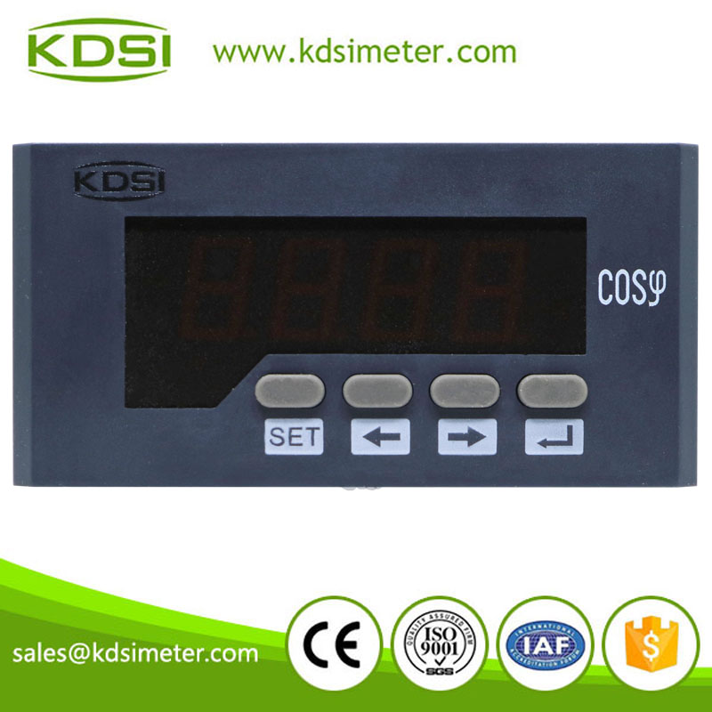 BE-96x48H COS single phase power factor meter