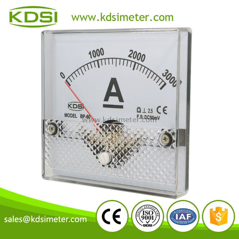 Industrial universal BP-80 DC50mV 3000A panel ampere meter for machinery equipment