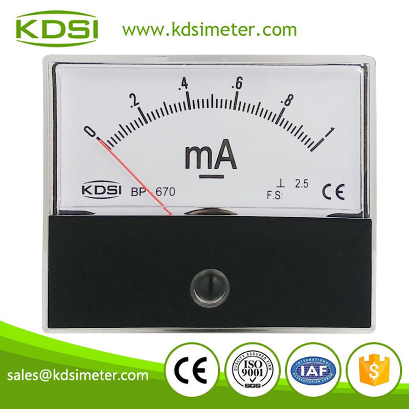 BP-670 DC1mA milliammeter BP-670 DC1mA milliammeter