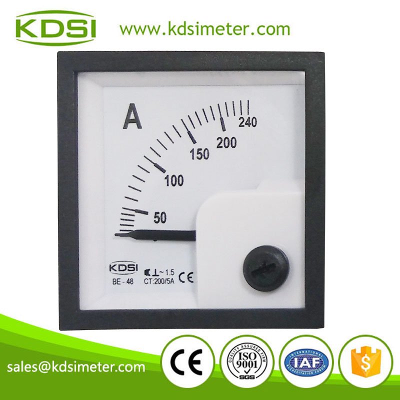 BE-48 AC200-5A 1.2times overload ammeter BE-48 AC200-5A 1.2times overload ammeter