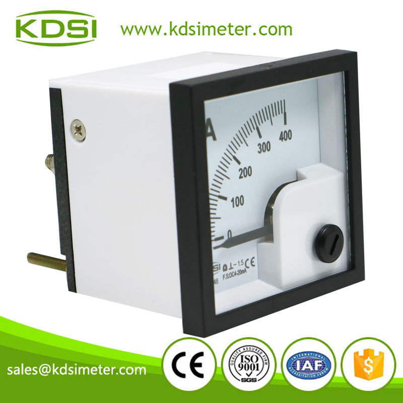 Hot Selling Good Quality BE-48 48*48mm DC4-20mA 400A analog panel ampere meter
