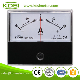 Factory direct sales BP-670 DC+-60mV+-40A anlog panel amps meter ammeter