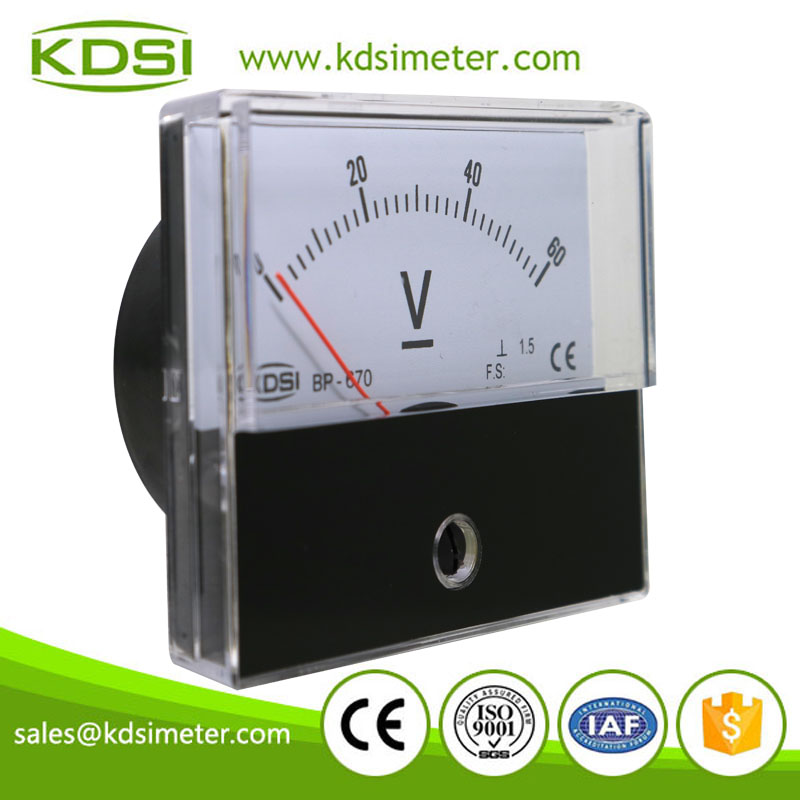 Factory direct sales BP-670 DC60V high precision panel analog mini voltmeter