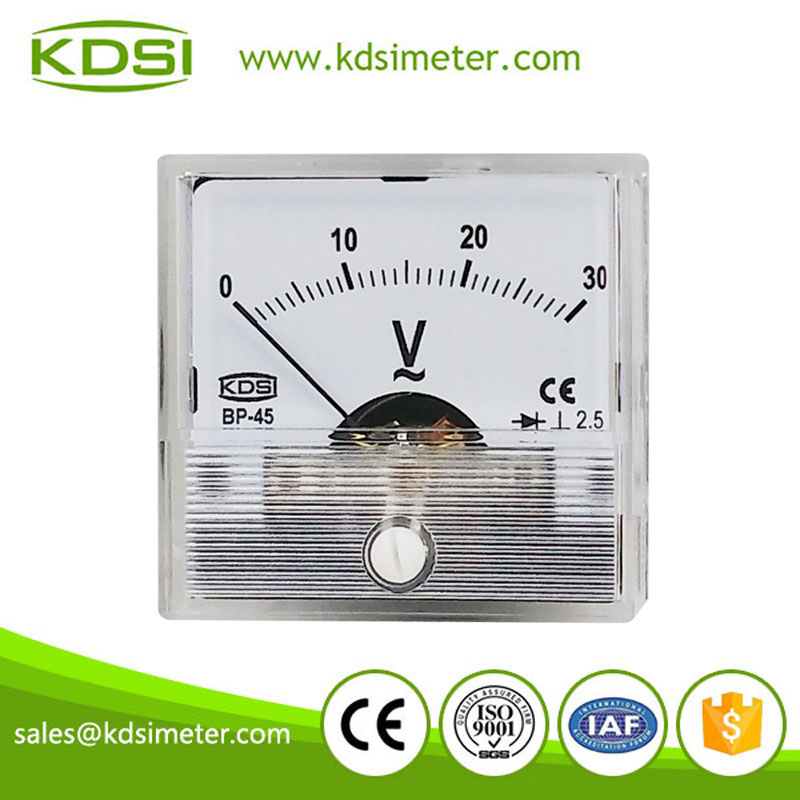 Hot Selling Good Quality BP-45 AC Voltmeter AC30V ac voltmeter with rectifier