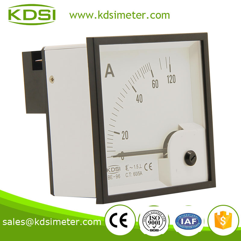 BE-96 96*96 AC Ammeter AC60/5A amps meter for punching machine 
