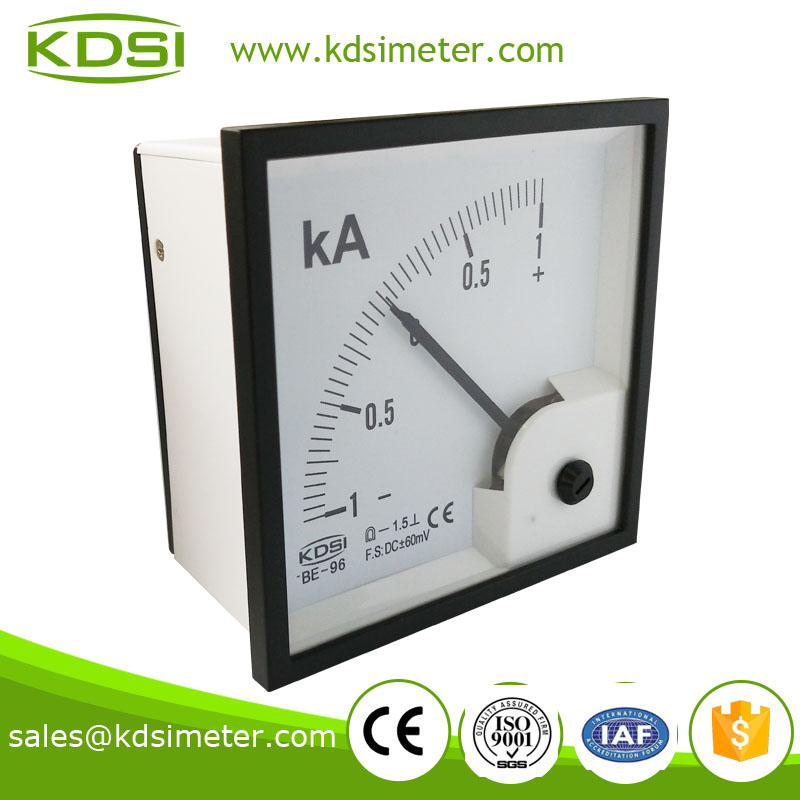 Analog types BE-96 96*96 DC+-60mV +-1KA electronic ammeter voltmeter