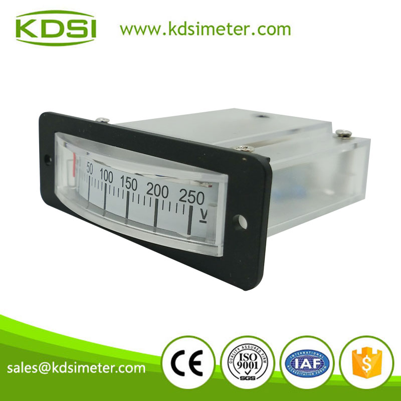 Small & high sensitivity thin edgewise BP-15 DC250V panel analog dc voltmeter