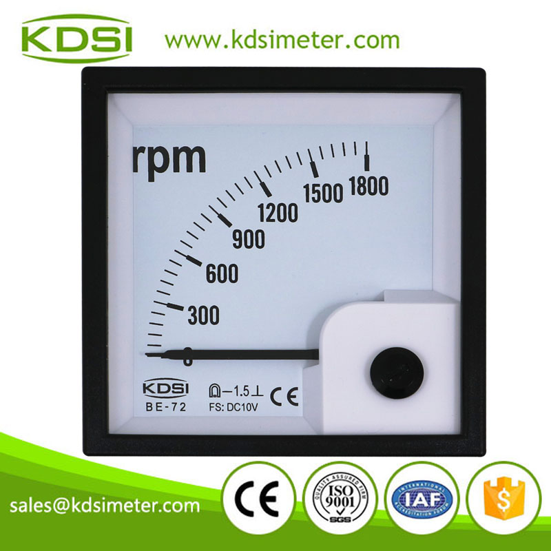 BE-72 DC10V 1800rpm panel meter