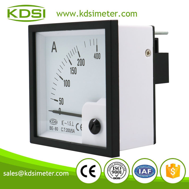Factory direct sales BE-80 AC200/5A analog panel ac price of ammeters
