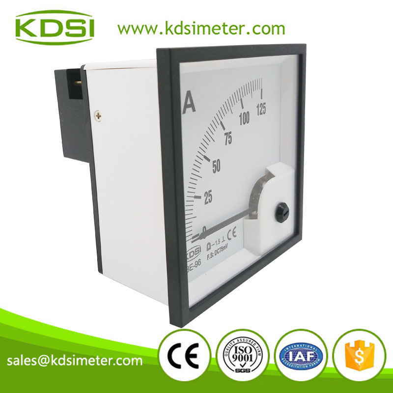 BE-96 DC75mV 125A analog panel ammeter-1