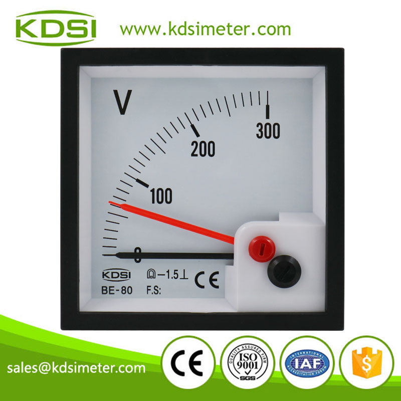 BE-80 DC300V with red pointer voltmeter