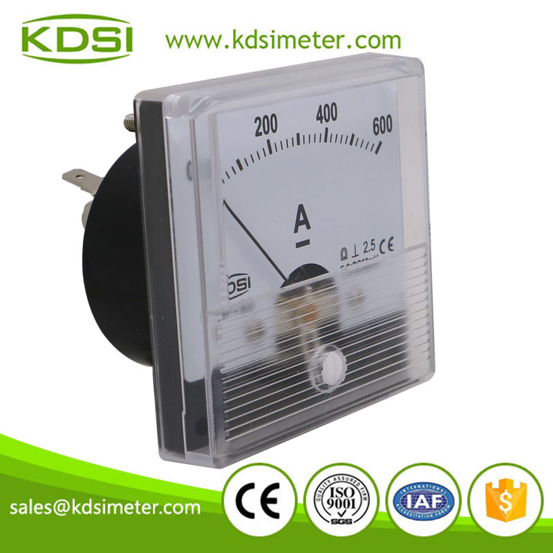 CE Approved BP-60N DC60mV600A panel analog ammeter