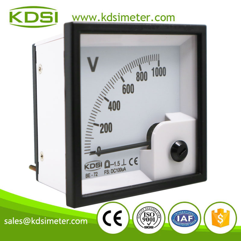 BE-72 DC100uA 1000V analog ammeter voltmeter-1 BE-72 DC100uA 1000V analog ammeter voltmeter-1