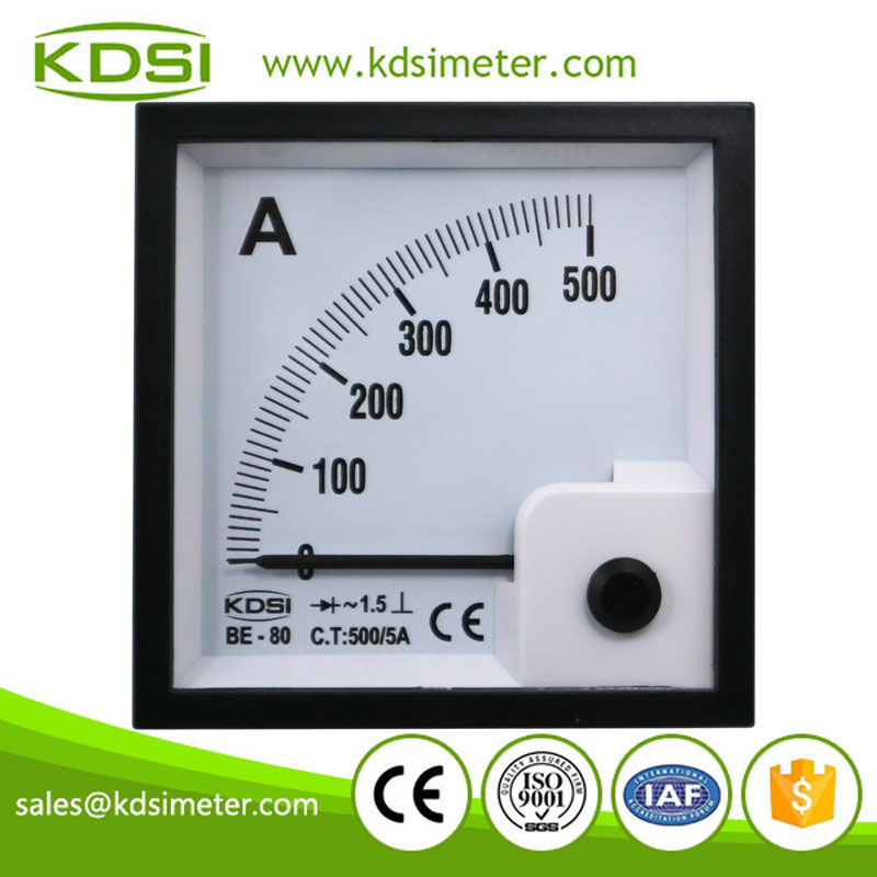 BE-80 AC500-5A rectifier ammeter