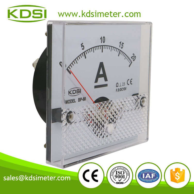 High quality professional BP-80 DC10V 20A analog dc amp panel meter