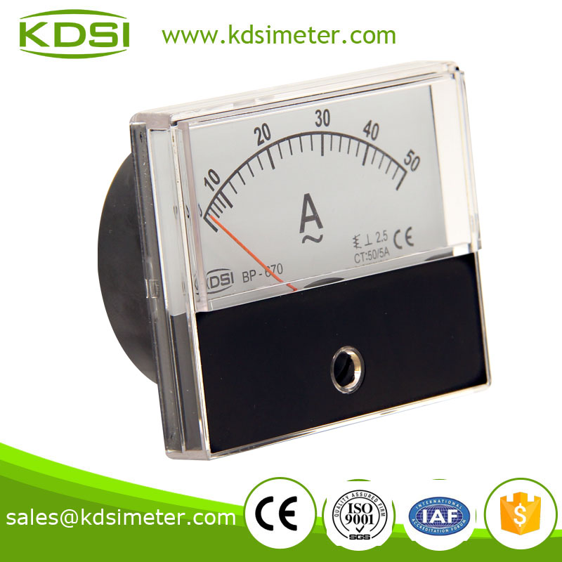 KDSI electronic apparatus BP-670 60*70 AC50/5A panel current ammeter