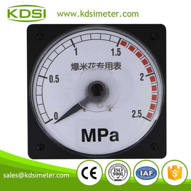 Classical LS-110 DC4-20mA 2.5MPa wide angle analog special meter for Popcorn