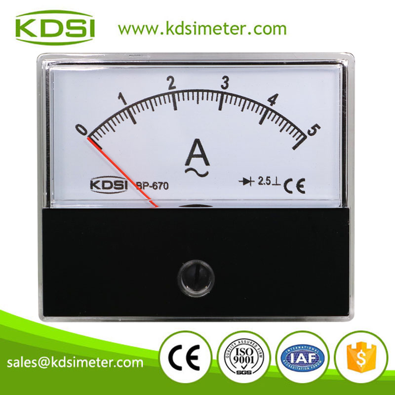 BP-670 AC5A rectifier analog ammeter