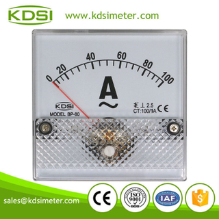 Original manufacturer high Quality BP-80 AC100/1A analog ac ampere panel ammeter