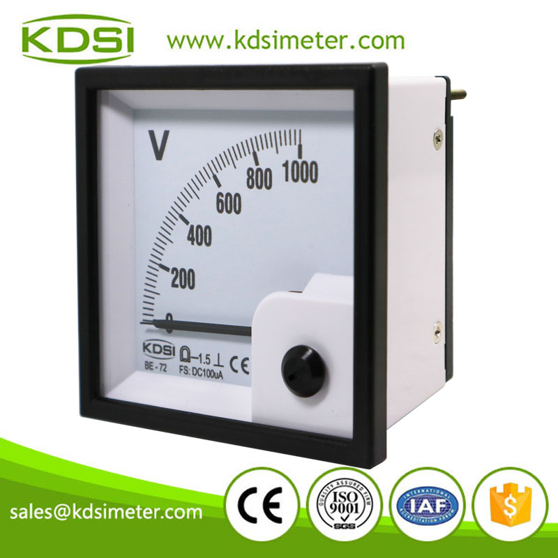 BE-72 DC100uA 1000V analog ammeter voltmeter-2 BE-72 DC100uA 1000V analog ammeter voltmeter-2
