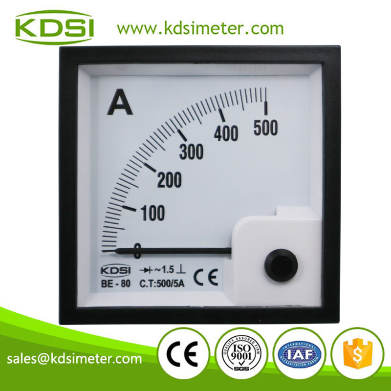 BE-80 AC500-5A rectifier ammeter