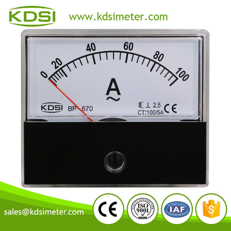 BP-670 AC100-5A analog ammeter
